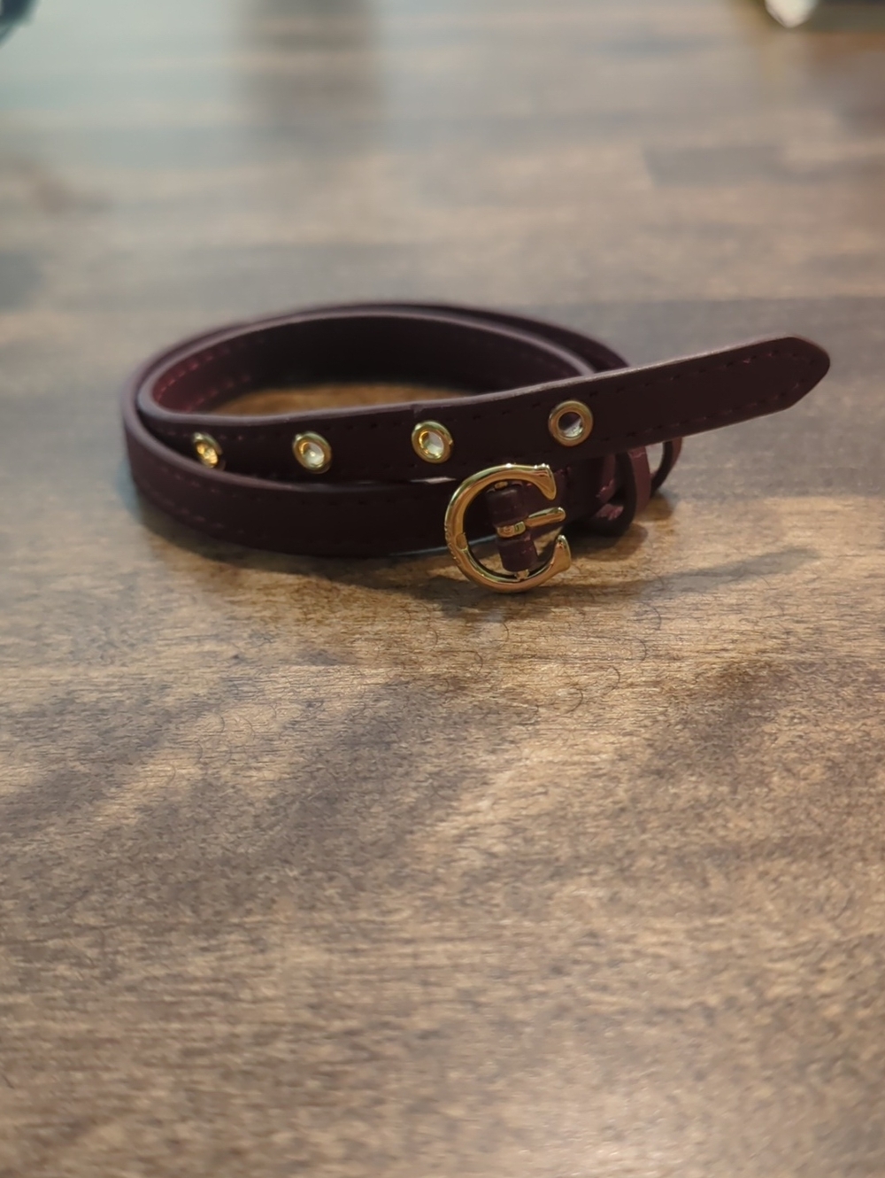 Coach Burgundy Wrap Bracelet - Women Accessories